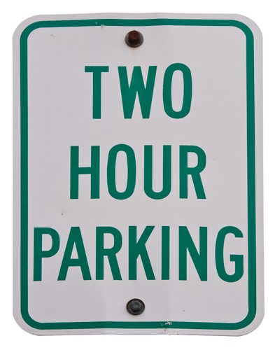 Two Hour parking sign