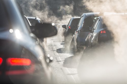 Stock Image: Pollution Caused by Vehicles