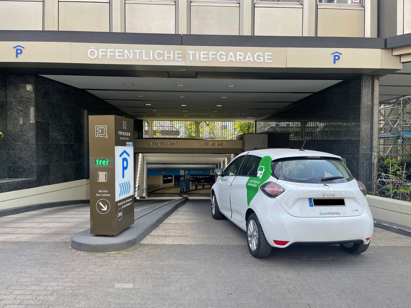 APCOA PARKING Germany is working with GreenMobility