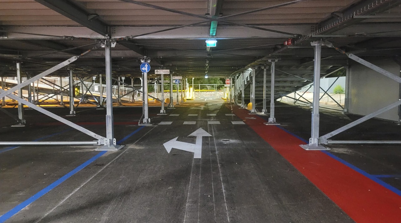 The new facility, spread over two levels, offers 312 covered parking spaces on the ground floor and 299 on the first floor,