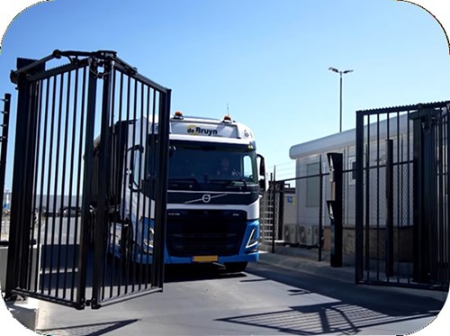 Heras truck access control