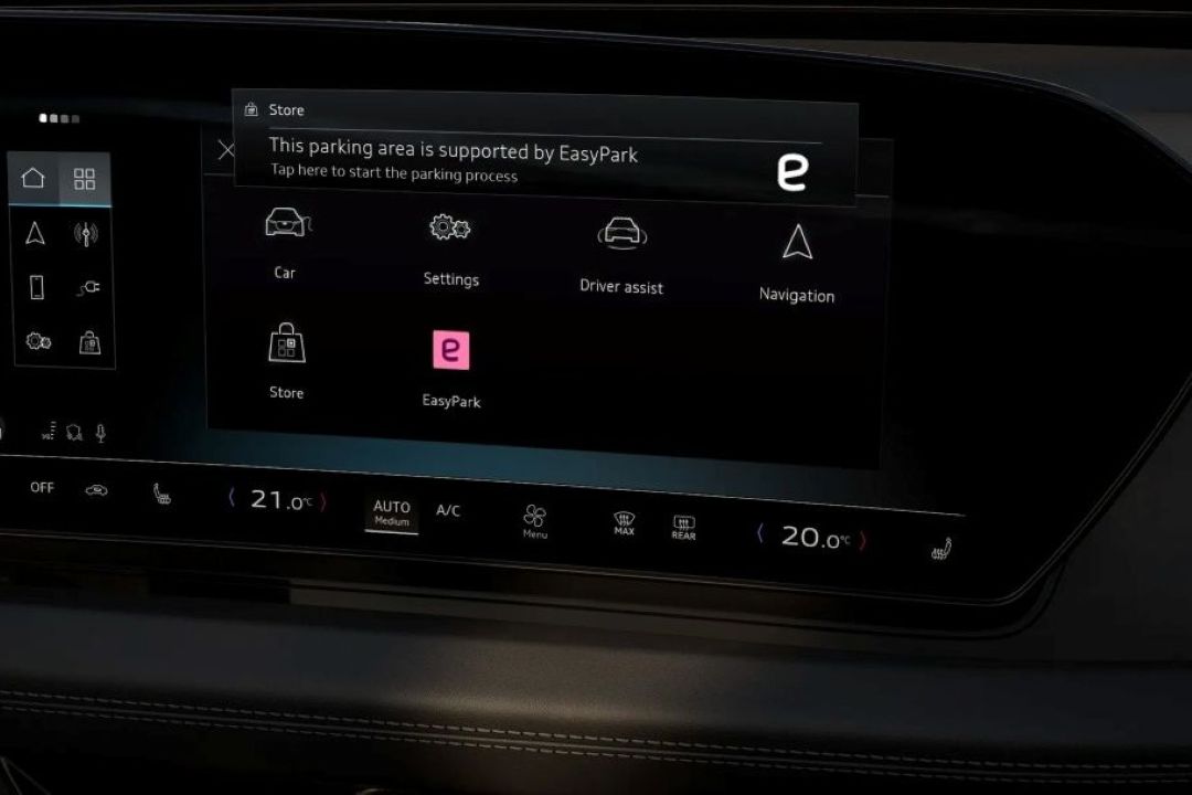 By Leveraging the EasyPark In-Car Application, Audi Drivers Can Initiate, Manage, and Automatically Conclude Parking Sessions Directly Through the Vehicle’s Infotainment System.