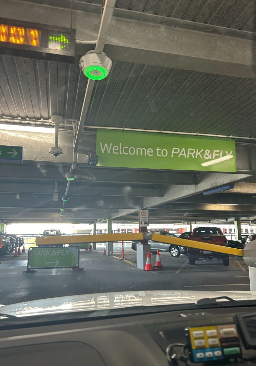 Welcome to PARK&FLY Inside parking garage