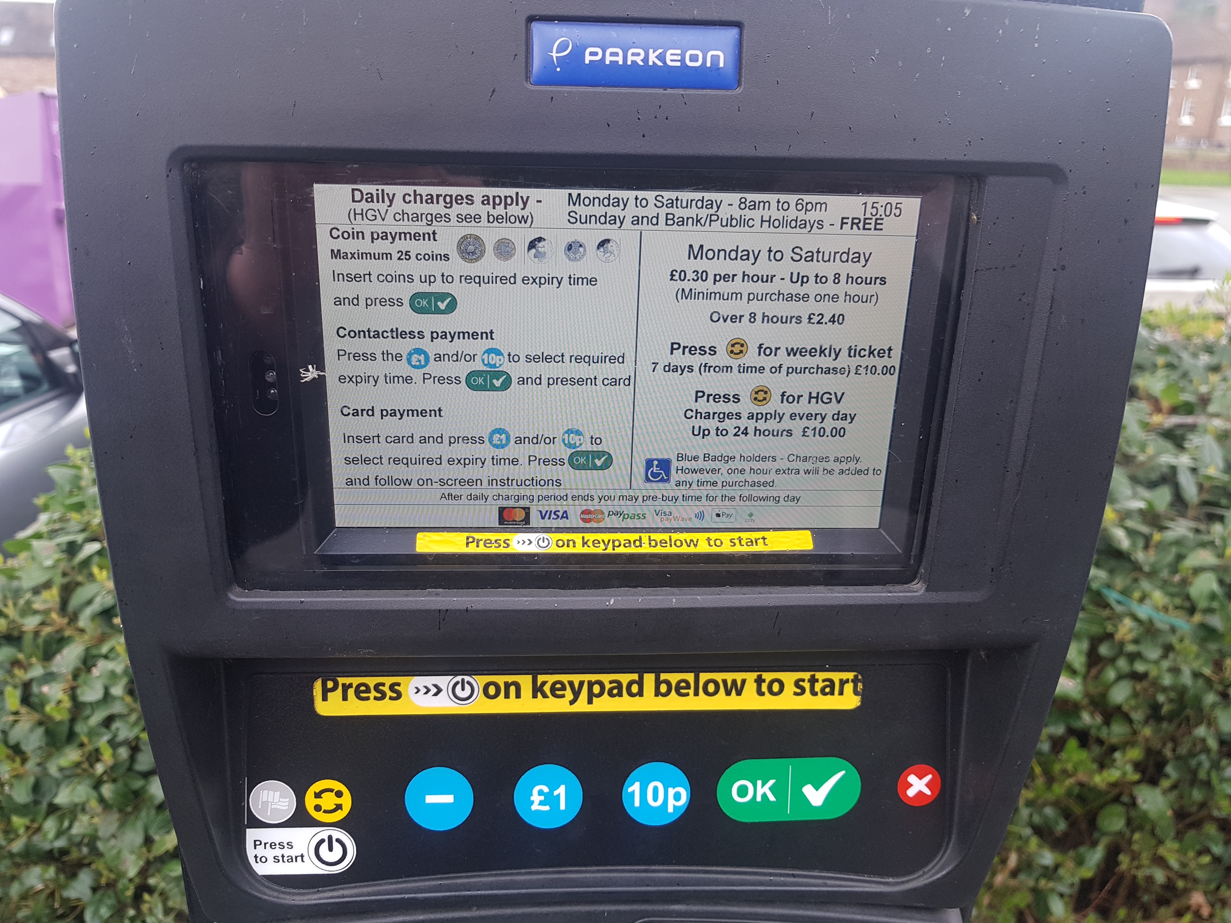 Contactless Parking Payments Introduced Across Shropshire