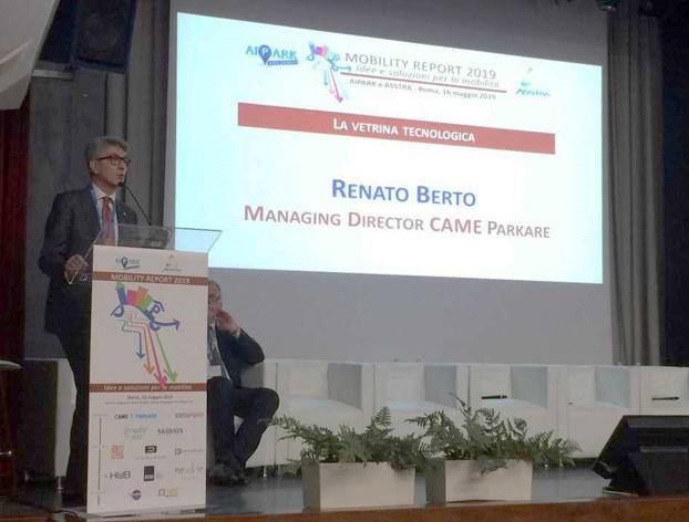 Renato Berto, CAME Parkare Managing Director presented at AIPARK-ASSTRA