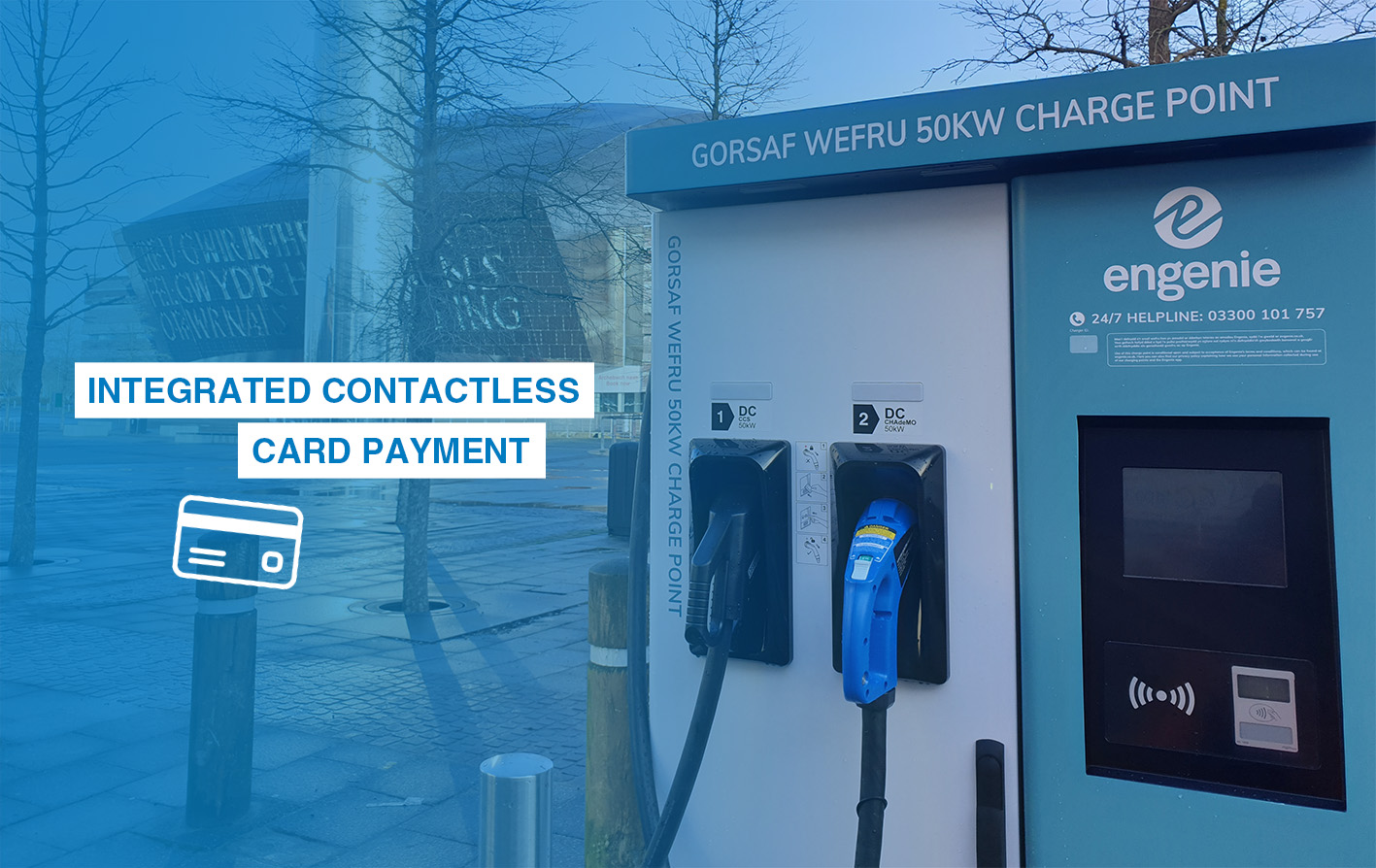 With contactless payment available, EV drivers no longer need to use an app or register to pay for charging.