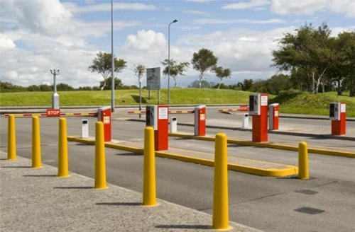 Newly installed DESIGNA equipment at the Exit from the Long Stay Car Park at Cardiff Airport.
