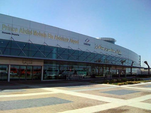 Exterior of the Prince Abdul Mohsen Bin Abdulaziz Regional Airport