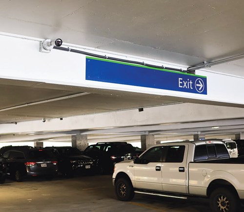 occupancy cameras in a parking lot