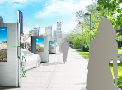  digital outdoor advertising and charging of electric vehicles    digital outdoor advertising and charging of electric vehicles