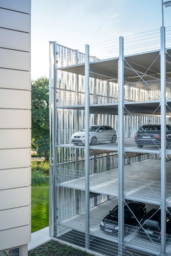 Multi storey car park.