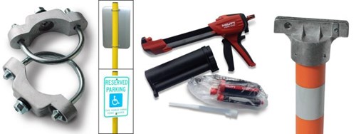 Gorilla Posts and their available accessories.