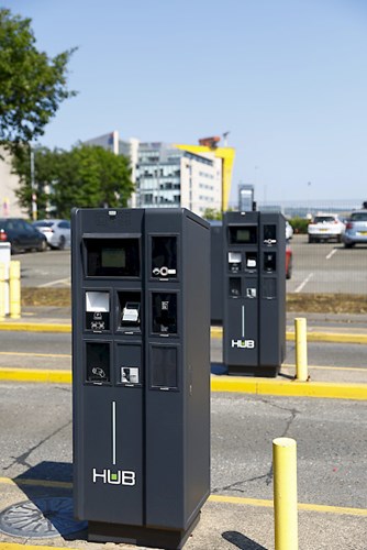 image of a parking terminal