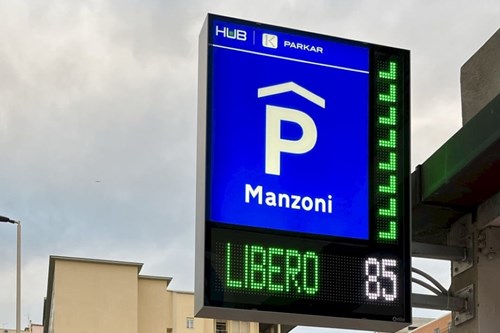 VMS Display Modules at Manzoni Parking, Cagliari