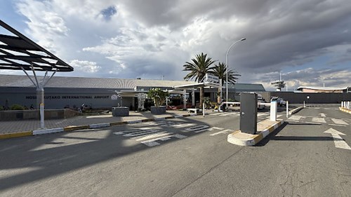 HUB Jupiter parking lane at Hosea Kutako airport.