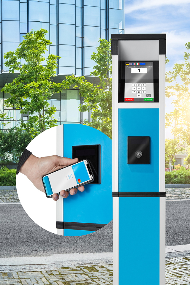 The CiteaPico parking machine is cashless and ticketless, reducing unnecessary contact.
