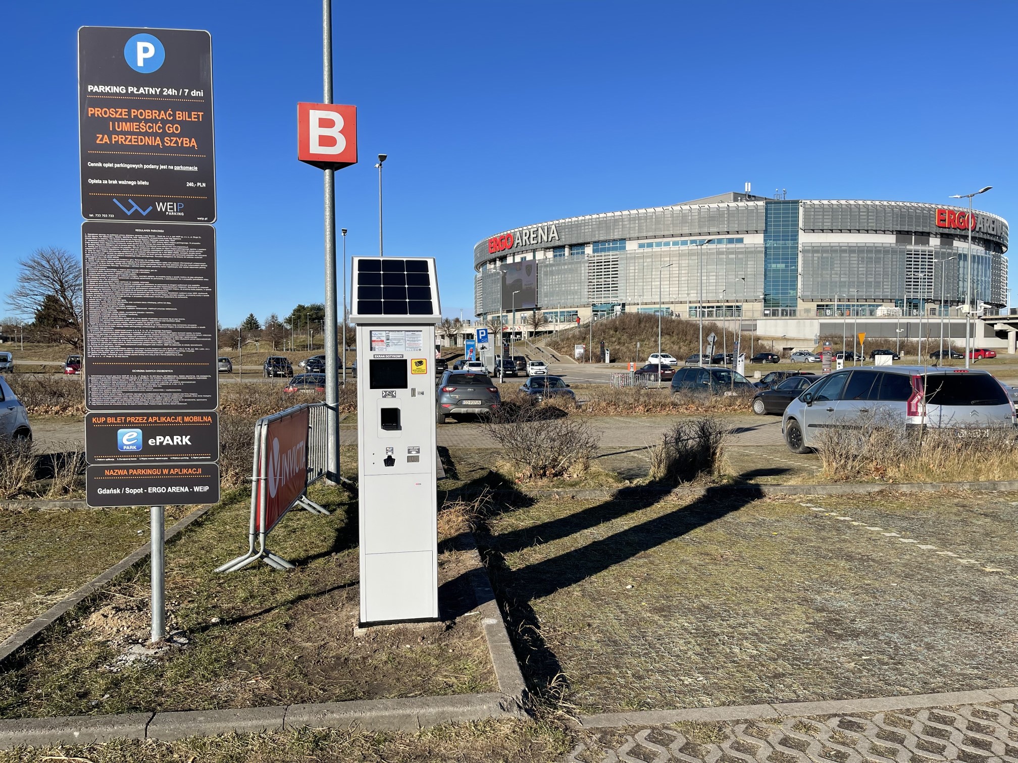 Citea Parking Machine for the Ergo Arena in Gdańsk