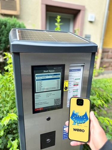 Kassel Hectronic payment machine with Wero app.