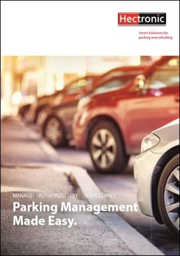 Brochure Front Cover - Red and silver car parked diagonally to the curb