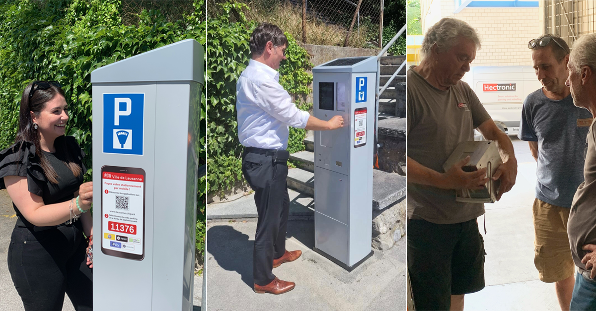 Citea Touch parking terminals  in Lausanne