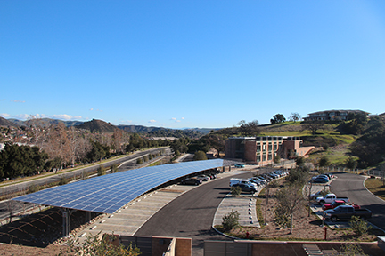  Solar Canopy Carport at the Conrad N. Hilton Foundation in Agoura Hills, CA 