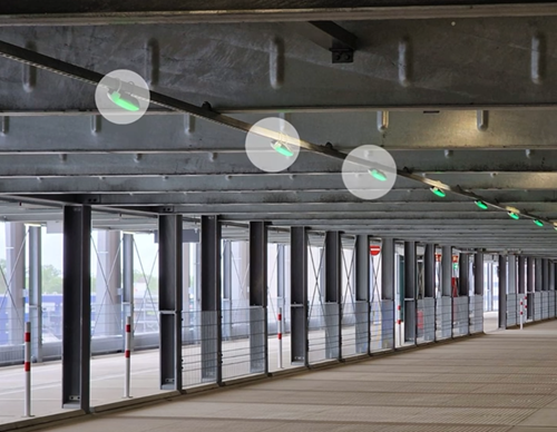 Frankfurt Airport terminal car park sensors