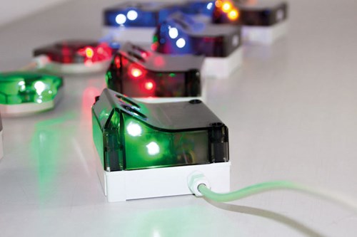 Sensors with different light colours