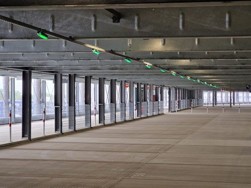 Thousands of ultrasonic sensors for a mega car park belonging to Fraport AG