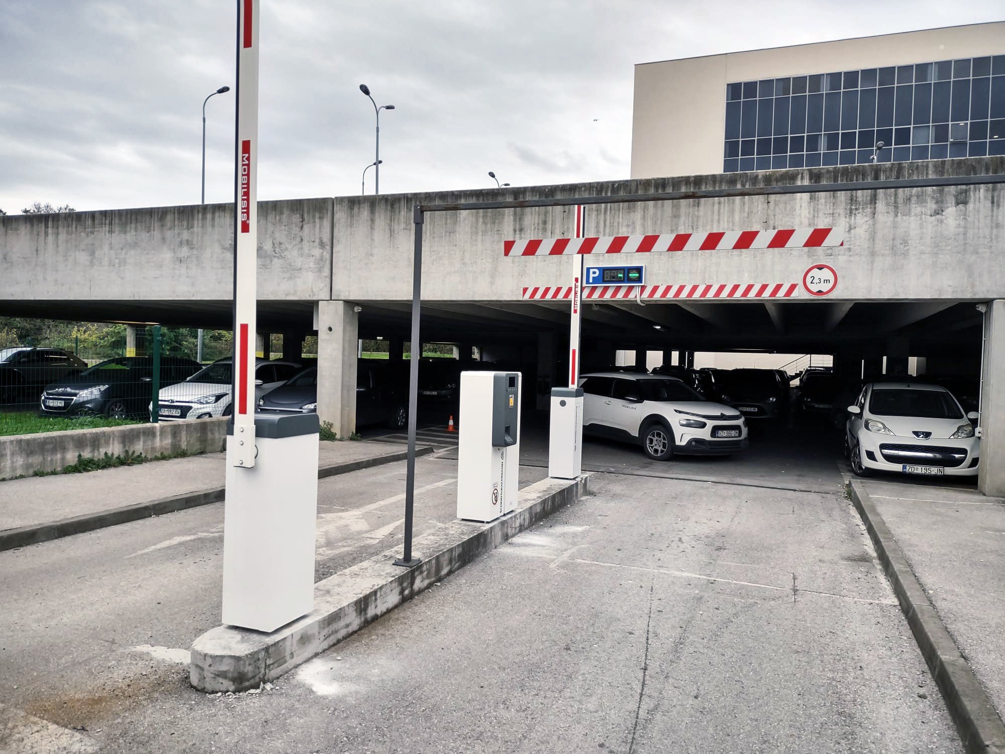 Mobilisis has installed new parking monitoring equipment and a parking fee system