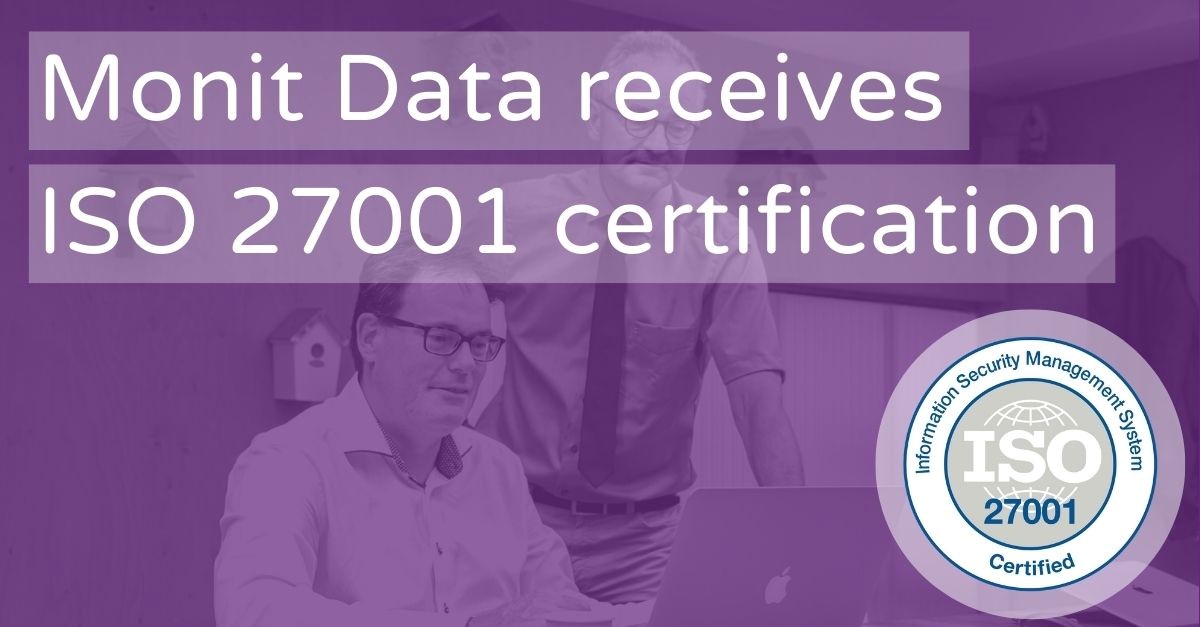 Monit Data Receives ISO 27001 Certification 