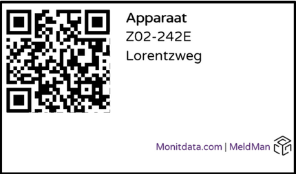 Example MeldMan QR-sticker.