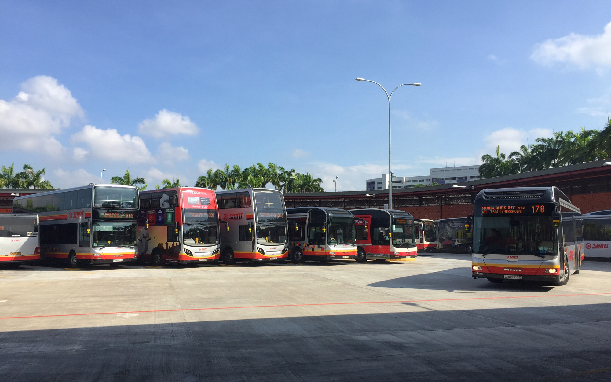 Nedap bus parking  in Singapore