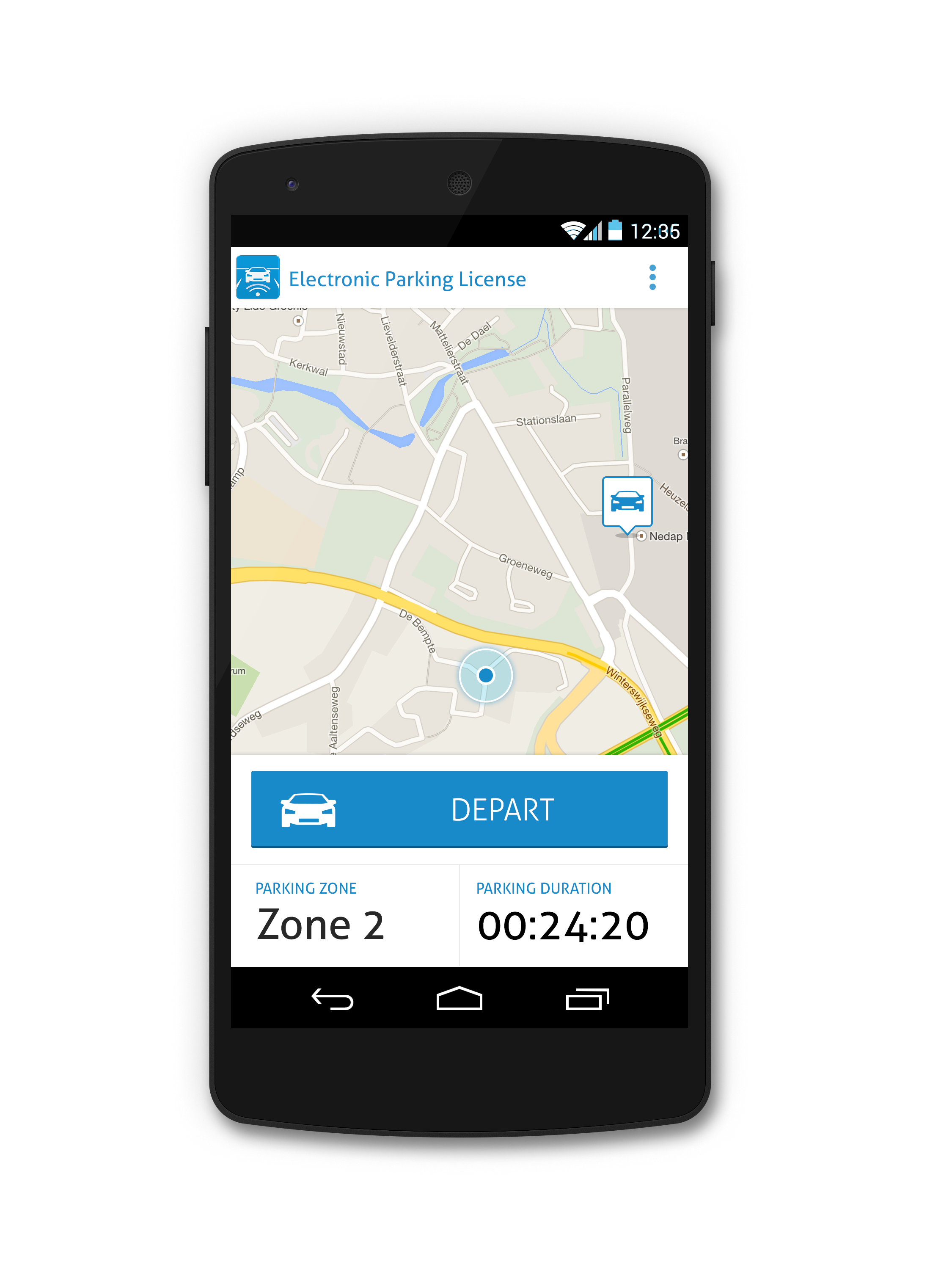 Nedap SENSIT Parking License app