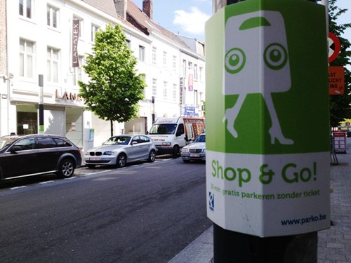 Shop & Go parking zones in Kortrijk