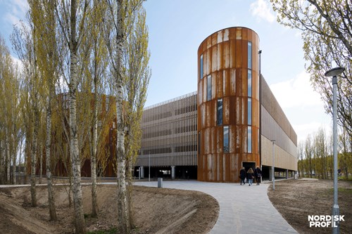 Nordisk Profil building with path.