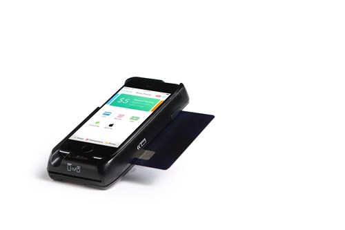 Mobile POS unit with debit/credit card