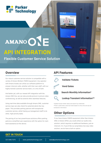 Amano API Integration Kit