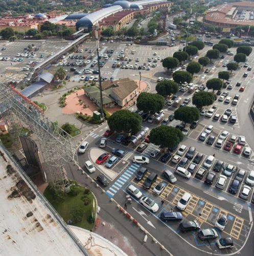Parking lot from above