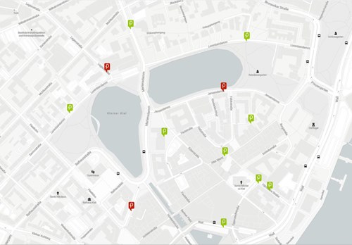 Parking space booking with Peuka
