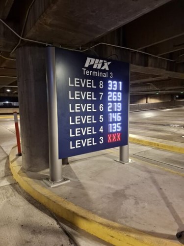 Phoenix Sky Harbor International Airport terminal 3 parking.
