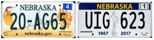 License plate recognition in Nebraska