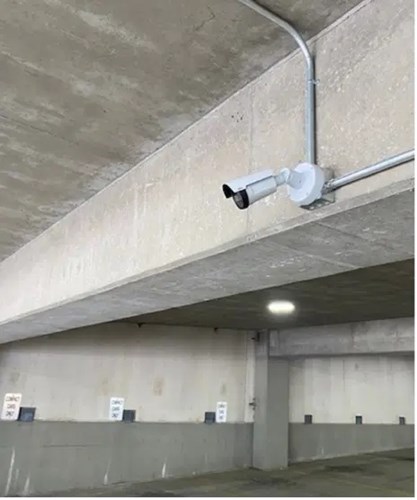 image of a camera in a parking lot