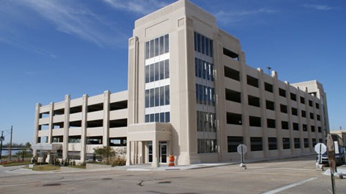 image of welcome center garage