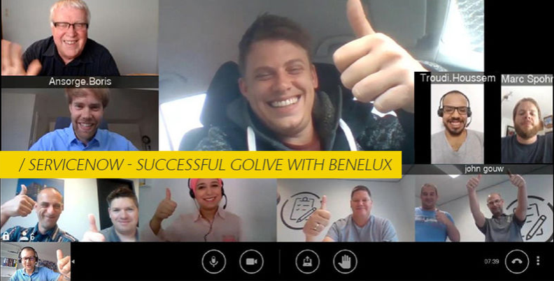 ServiceNow GoLive with Benelux
