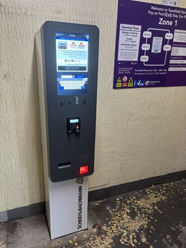 Chelmsford Scheidt & Bachmann parking payment machine.