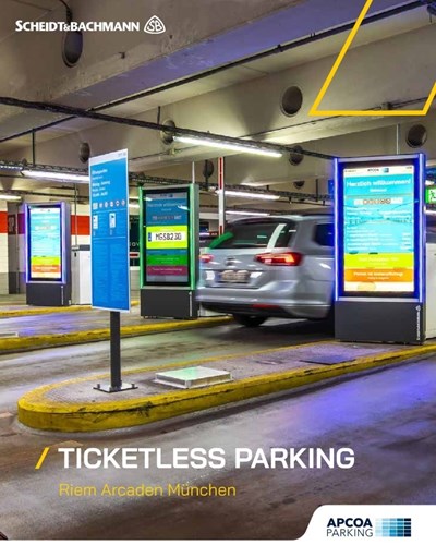 Scheidt & Bachmann's Conversion to a Ticketless System in Record Time Car Entering a Parking Lot