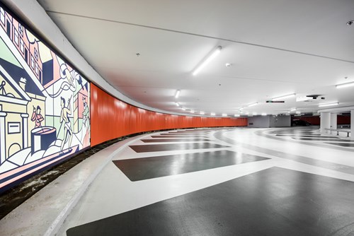 Sika flooring solution supports the unique architectural concept in Lammermarkt Parking Garage