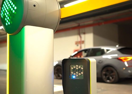 EV charging station at Torre Caleido.