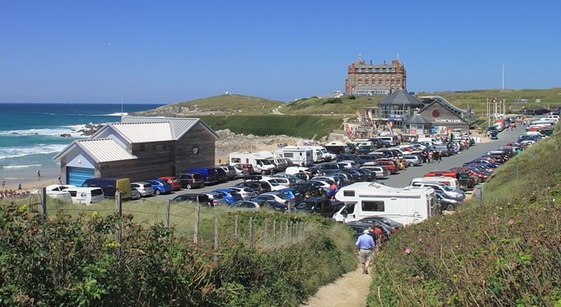 Fistral Beach car park