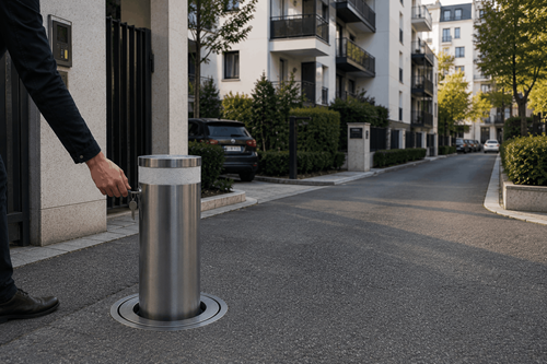 Bollard AI-generated illustration